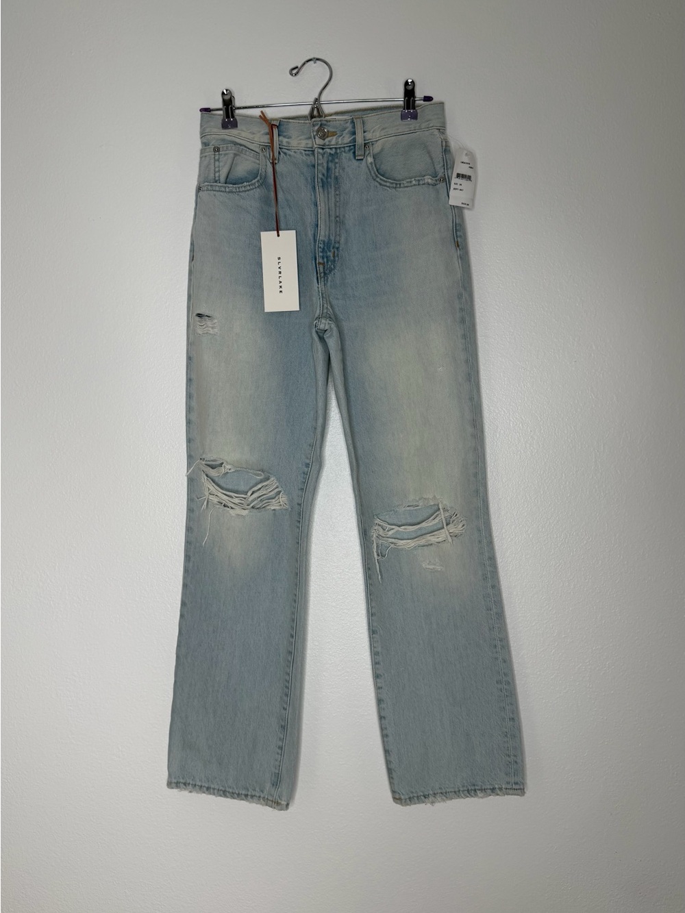 $349 Slvrlake Jeans Women’s size 26 Light Wash 100% Cotton Xs/s Made in the USA